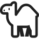 Dromedary Camel High Contrast