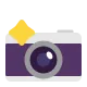 Camera with Flash Flat