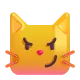Cat Face with Wry Smile Color