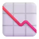 Chart with Downwards Trend Color