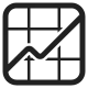 Chart with Upwards Trend High Contrast