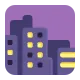 Cityscape at Dusk Flat