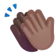 clapping hands: medium-dark skin tone Color