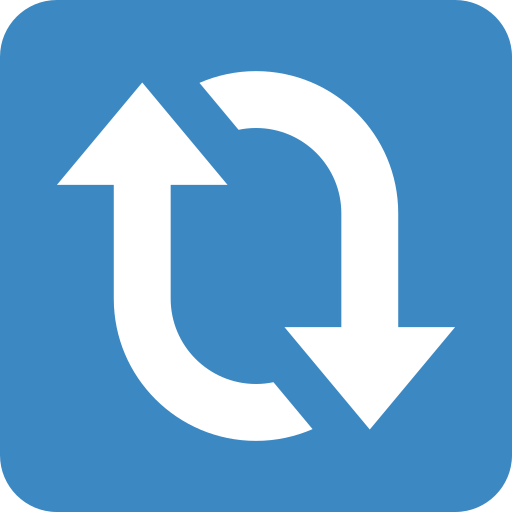 Clockwise Downwards and Upwards Open Circle Arrows Discord Emoji