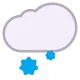 Cloud with Snow Flat