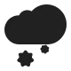 Cloud with Snow High Contrast