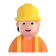 construction worker: light skin tone Color