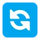Anticlockwise Downwards and Upwards Open Circle Arrows Flat
