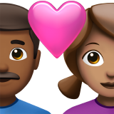 Couple With Heart Man Medium Dark Skin Tone Woman Medium Skin Tone