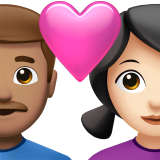 Couple With Heart Man Medium Skin Tone Woman Light Skin Tone