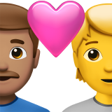 Couple With Heart Man Person Medium Skin Tone No Skin Tone