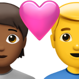 Couple With Heart Person Man Medium Dark Skin Tone No Skin Tone