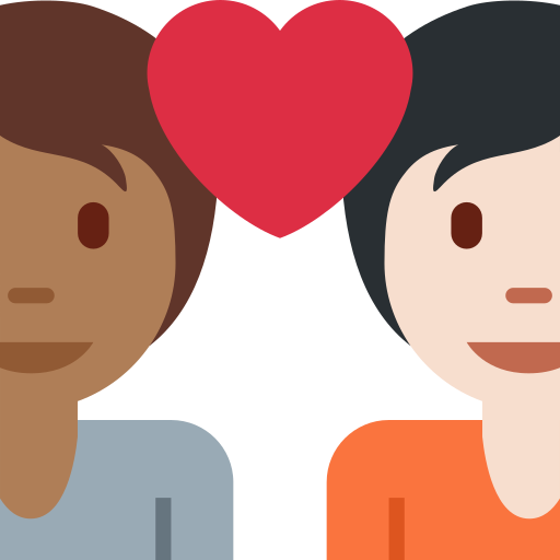 Couple With Heart Person Person Medium Dark Skin Tone Light Skin Tone