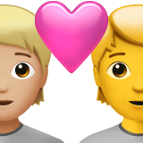 Couple With Heart Person Person Medium Light Skin Tone No Skin Tone