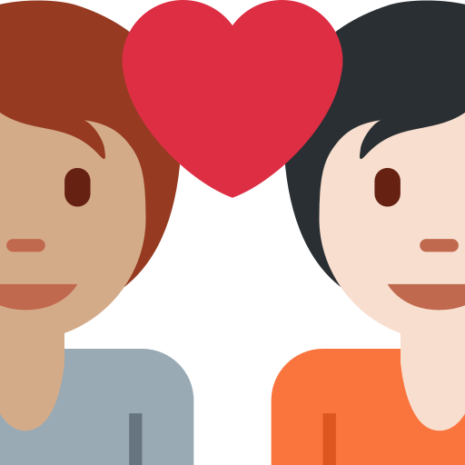 Couple With Heart Person Person Medium Skin Tone Light Skin Tone