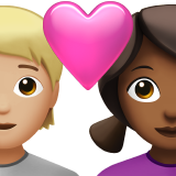 Couple With Heart Person Woman Medium Light Skin Tone Medium Dark Skin Tone
