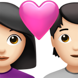 Couple With Heart Woman Person Light Skin Tone