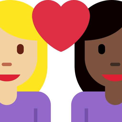 Couple With Heart Woman Woman Medium Light Skin Tone Dark Skin Tone