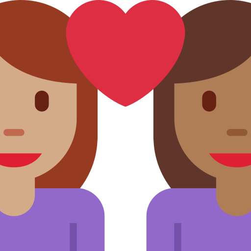 Couple With Heart Woman Woman Medium Skin Tone Medium Dark Skin Tone
