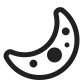 Crescent Moon High Contrast