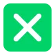Negative Squared Cross Mark Flat