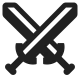 Crossed Swords High Contrast