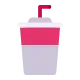 Cup with Straw Flat