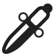 Dagger Knife High Contrast