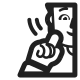 Deaf Person High Contrast