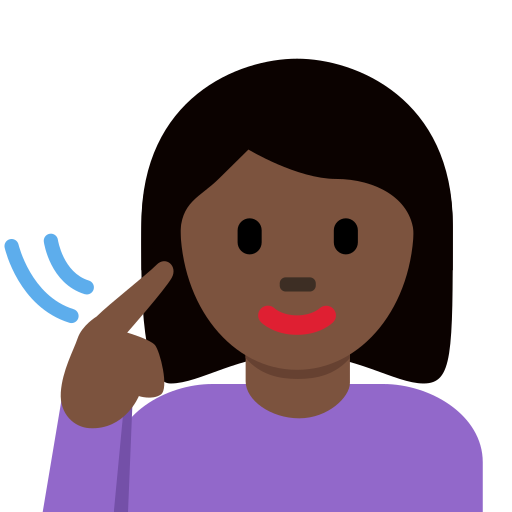 Deaf Woman Dark Skin Tone