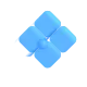 Diamond Shape with a Dot Inside Color