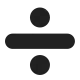 Heavy Division Sign High Contrast