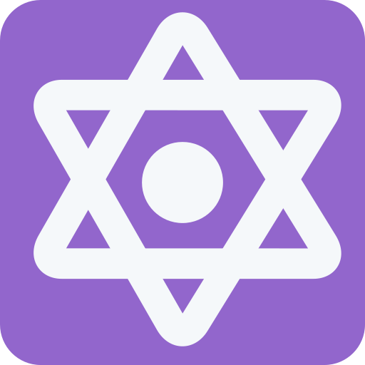Six Pointed Star with Middle Dot