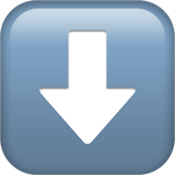 Downwards Black Arrow