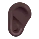 ear: dark skin tone Color