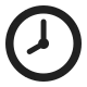 Clock Face Eight O’Clock High Contrast