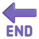 End with Leftwards Arrow Above Color