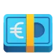 Banknote with Euro Sign Color