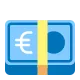 Banknote with Euro Sign Flat