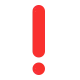 Heavy Exclamation Mark Symbol Flat