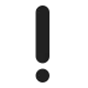 Heavy Exclamation Mark Symbol High Contrast