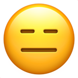 Expressionless Face Apple Emoji