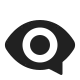 Eye in Speech Bubble High Contrast