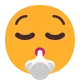 Face Exhaling Flat