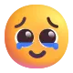 Face Holding Back Tears Color