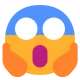 Face Screaming in Fear Flat