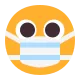 Face with Medical Mask Flat