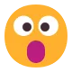 Face with Open Mouth Flat