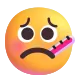 Face with Thermometer Color