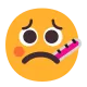 Face with Thermometer Flat